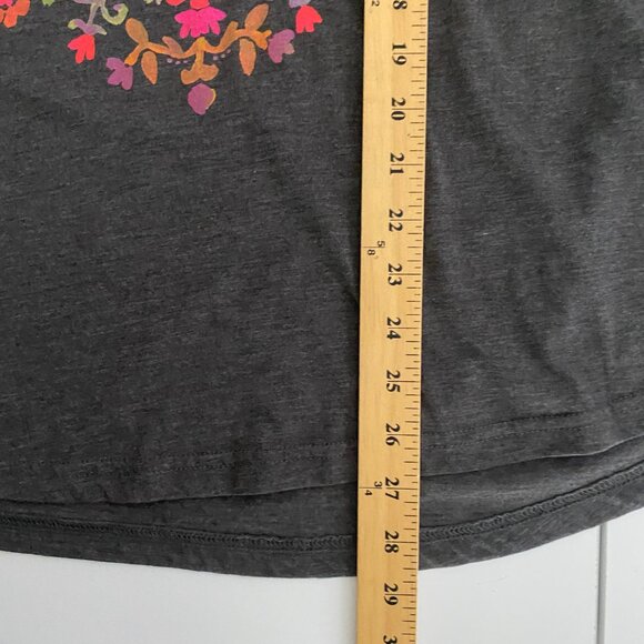 Natural Life Kindness Matters T Shirt Size XXXL Gray Floral Long Sleeve - Picture 8 of 9
